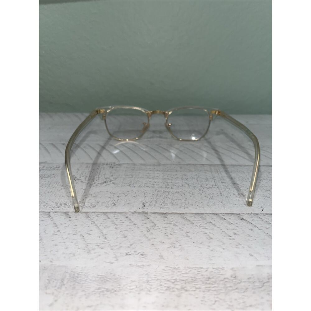 Ray-Ban Clubmaster Eyeglasses RB 5154 5762 Transparent Gold 49-21 Frames Only‼️ - Picture 5 of 10